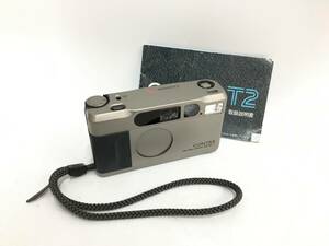 ★ CONTAX T2 Sonnar 2.8/38 T* ★ コンパクトフィルムカメラ ストラップ 取扱説明書 コンタックス