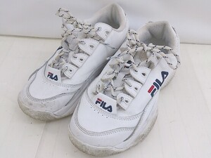 ◇ FILA フィラ 5XM00003-125 スニーカー シューズ サイズ23.0cm ホワイト ネイビー レディース P