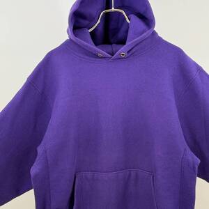 希少《 Mint Condition / Purple / 目無し / Large 》90s 極上品【 Champion 紫 パープル リバース パーカ L アメリカ製 ビンテージ 】