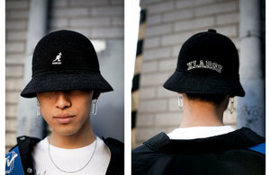 ◆美品 XLARGE エクストララージ × KANGOL カンゴール BERMUDA HAT バミューダハット XL 黒