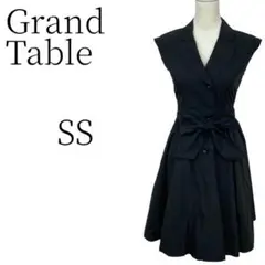 Grand Table グランターブル 黒 ひざ丈ワンピース タウンユース SS