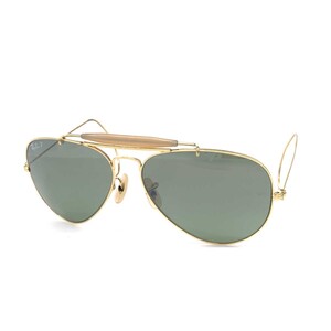 ◆Ray-Ban レイバン アウトドアーズマン サングラス◆ ゴールドカラー 偏光レンズ メンズ USA製 B＆L sunglasses 服飾小物