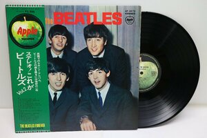 [TK3813LP] LP With the Beatles アップルFOREVER帯 綴じ込みブックレット：ピンナップ歌詞 ペラジャケ インナースリーブ 状態並み上