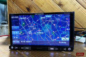 【GMA2306014】Pioneer carrozzeria 楽ナビ 2DIN 7V型 カーナビゲーションシステム AVIC-RZ09 地デジ/DVD/CD/Bluetooth/SD カロッツェリア