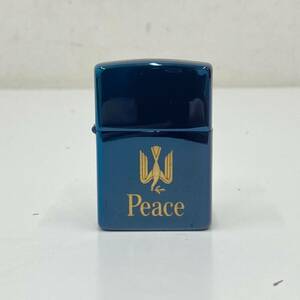 ZIPPO Peace ジッポー ピース ブルーチタン オイルライター JTオリジナル 懸賞品 非売品 着火未確認 たばこ銘柄 現状品 【7240】