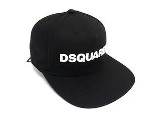 ■新品■未使用■ DSQUARED2 ディースクエアード コットン100％ キャップ 帽子 メンズ レディース 2084051060ブラック系 FD4728