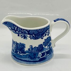 【3967】未使用品 スポード Spode ブルーイタリアン クリーマー B　高さ7.5㎝ 開口部直径9.5㎝ 長期保管品につき裏面にわずかなスレあり