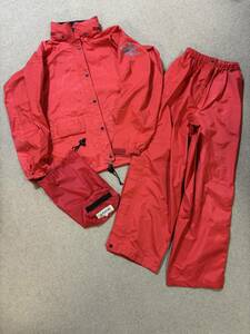 ICI PAINE GORE-TEX 石井スポーツ パイネ ゴアテックス レインウェア 雨具 上下セット カッパ M 赤 日本製/アウトドア キャンプ 登山/QH