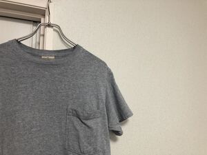 【送料込み】MADE IN USA アメリカ製 Goodwearグッドウェア ポケット付きTシャツ グレーカラーsize S