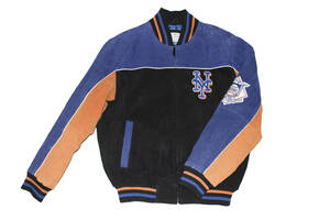 NEW YORK METS SUEDE LEATHER JACKET ニューヨークメッツ スエードレザージャケット