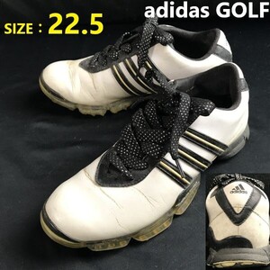 アディダス/adidas GOLF★fit form/ゴルフシューズ【size:22.5/白×黒/white×black】スパイクシューズ/sneakers/Shoes/trainers◆sJ-052