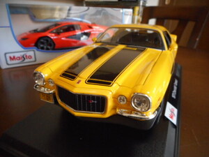 ★★1/18 Maisto マイスト シボレー カマロ 1971 イエロー Chevrolet Camaro Yellow バンブルビー★★