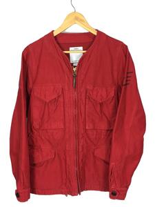 visvim◆17SS/RESERVES JACKET/ミリタリージャケット/1/コットン/レッド