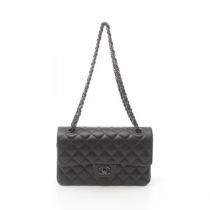 シャネル マトラッセ Wフラップ ブランドオフ CHANEL ラムスキン（羊革） ショルダーバッグ ラムスキン 中古 レディース