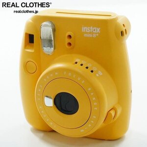 FUJIFILM/富士フィルム チェキ instax mini 8+ インスタントカメラ イエロー系 フラッシュ/シャッター確認済み /000