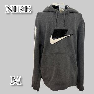 NIKE ナイキ　パーカー　プルオーバー M グレー　カジュアル　ロゴ　綿 　3237 660