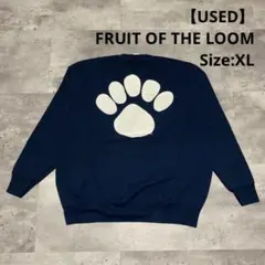 古着 FRUIT OF THE LOOM プリント スウェット プルオーバー