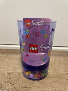 未使用 2014年 発売 LEGO Friends 850963 レゴ フレンズ コップ カップ タンブラー プラカップ ブロック パーツ 入り パープル