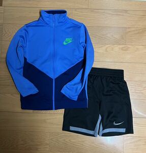 サイズ 130 ㎝ NIKE キッズ ナイキ 上下 トラックジャケット ハーフパンツ 長袖 ショーツ 上下セット