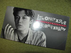 『ITS ONLY LOVE』福山雅治 斎藤誠 小原礼 SION★ブランド：ソニーミュージック 福山雅治 It’s Only Love Sorry Baby★送料180円