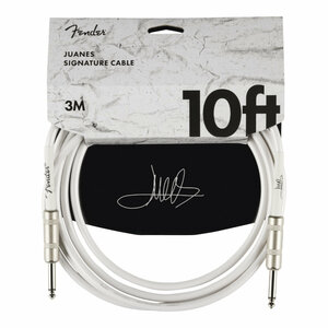 Fender フェンダー Juanes 10? Instrument Cable LUNA WHITE ギターケーブル ギターシールド