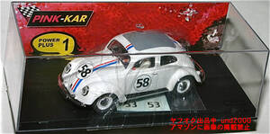 PINK-KAR 1/32 VW フォルクスワーゲン ハービー スロットカー Volkswagen Beetle ビートル Love Bug Herbie ラブバッグ 58 53 Slot Car