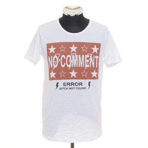 〇499442 NO COMMENT PARIS ノーコメントパリ ○Tシャツ 半袖 サイズS メンズ フランス製 ホワイト