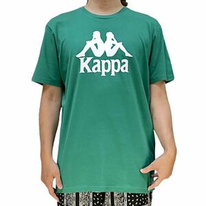 新品 カッパ Kappa アダムとイヴ 背中合わせ 三角座り OMINI オミニ ブランド ロゴ 定番 ベーシック Tシャツ イタリア スポーツ インポート