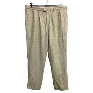 DOCKERS スラックス W40 ドッカーズ リラックスフィット タックパンツ ベージュ 古着卸 アメリカ仕入 2408-320