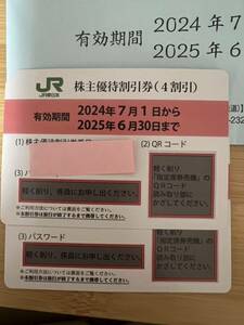 ＪＲ東日本 株主優待割引券 2枚（2024年7月1日～2025年6月30日）（送料込み）