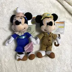 東京ディズニーランドホテル ぬいぐるみバッジ ミッキー ミニー ペア タグ付き