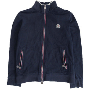 MONCLER モンクレール MAGLIA CARDIGAN トラックジャケット ジャージ トリコロールパイピング ロゴワッペン 白 10918422600