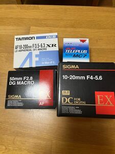 １円〜 SIGMA TAMRON レンズ 10-20mm F4-5.6 50mm F2.8 AF18-200mm 美品 まとめ カメラレンズ 