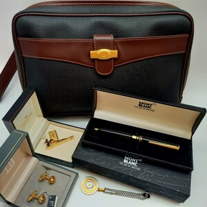 1円 未使用 中古 dunhill MONT BLANC valentio DIOR ボールペン セカンドバッグ ネクタイピン カフス 靴下 ダンヒル モンブラン ディオール