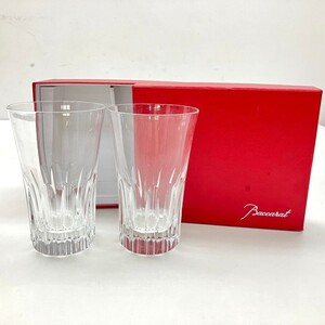 D066-K22-7207 Baccarat バカラ 食器 ペアグラス 2客セット 箱付き 口径約8.7cm 高さ約14cm