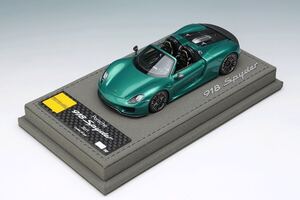 抽選販売 入手困難 Maek up メイクアップ アイドロン EIDOLON 1/43 Porsche 918 Spyder 2011 Green Metallic MUEM132 ポルシェ スパイダー