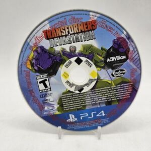 Transformers: Devastation (Sony PlayStation 4, 2015) Ships Fast Disc Only Tested 海外 即決