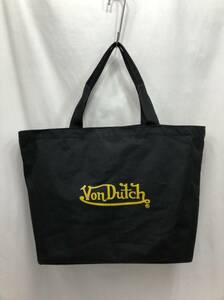 Von Dutch ボンダッチ ビッグ トートバッグ ブラック 肩掛け ショルダーバッグ 大きい VonDutch 24111501