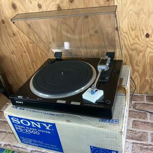 [7-313]SONY PS-X500 ターンテーブル 元箱付き 通電確認済+ SONY XL30 