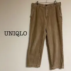 ユニクロ/UNIQLO〈XL〉コーデュロイ パンツ　ベージュ　大きい　無地