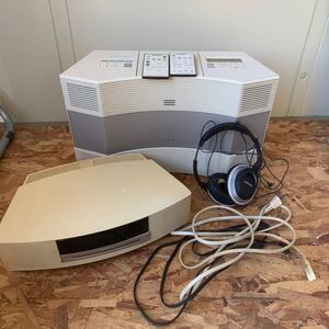 ☆1円スタート☆ BOSE acoustic Wave music system awms / ARWCCC リモコン付き　 ボーズ　通電確認