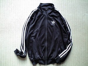 即決 90s ヴィンテージ adidas ビックシルエット 黒白 モノトーン ジャージ Mサイズ 在原みゆ紀 アディダス