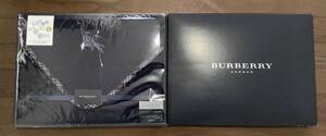 新品未使用箱入★未開封★BURBERRY★バーバリー★ブランケット★膝掛け★ネイビー★紺色★バーバリーチェック★西川産業★毛100%★140×70