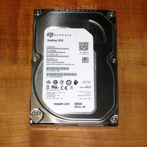 500GB HDD 3.5インチ Seagate ST5000DM002 7200rpm/SATA3/CMR/20mm厚 稼働2162時間 動作確認済 クリックポストなら送料185円 [No.14]