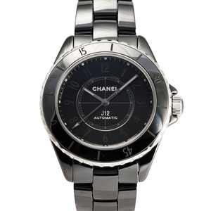 シャネル CHANEL J12 ファントム キャリバー12.1 38MM 世界限定1200本 H6185 ブラック文字盤 中古 腕時計 メンズ