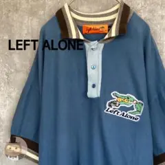 【人気デザイン】LEFT ALONE 半袖 ポロシャツ ワニ 古着 ユニセックス