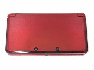 △【10】初期化済み NINTENDO 3DS CTR-001 メタリックレッド タッチペン非純正 本体のみ 同梱不可 1円スタート