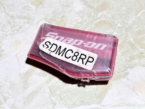 未使用 スナップオン Snap-on スクリュー ドライバー ビット セット 8本 レッド ケース SDMC8RP