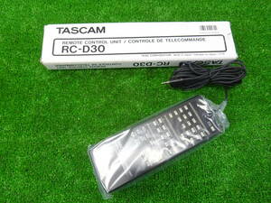 O【TASCAM】RC-D30 リモートコントローラー ワイヤードリモコン DA-24/DA-30/DA-302用 カスタム 未使用保管品 