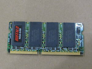 バッファロー ノート用 SDRAM PC100 64MB NS8-64M 490118 0400/70224